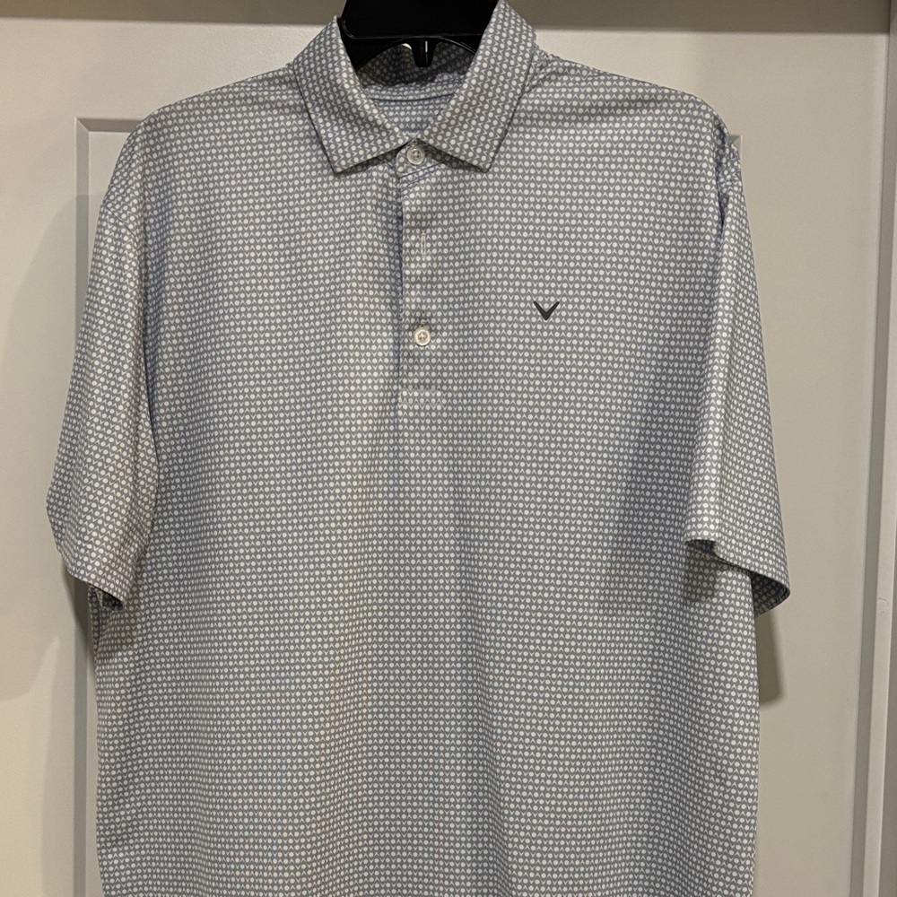 Callaway Patterned Gray Polo Shirt